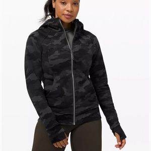 WORN ONCE Lululemon Black Camo Scuba Hoodie